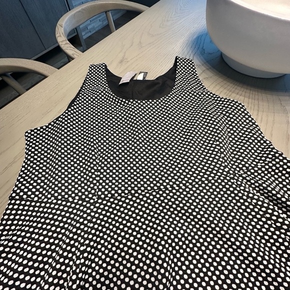 Lane Bryant Black and White Polka Dot Dress Size 22 NWT - Picture 4 of 6